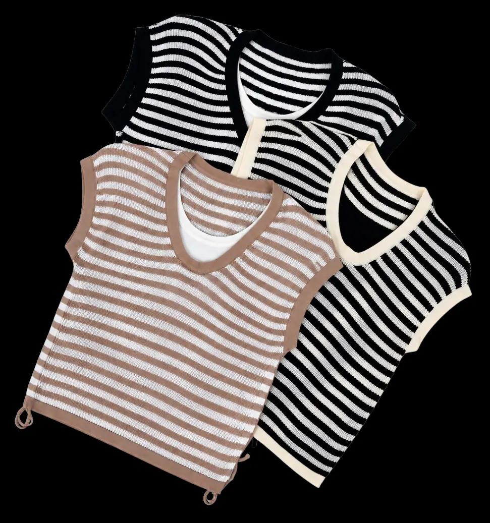 Blusa Listrada Regulagem Lateral, foto 3 de 3